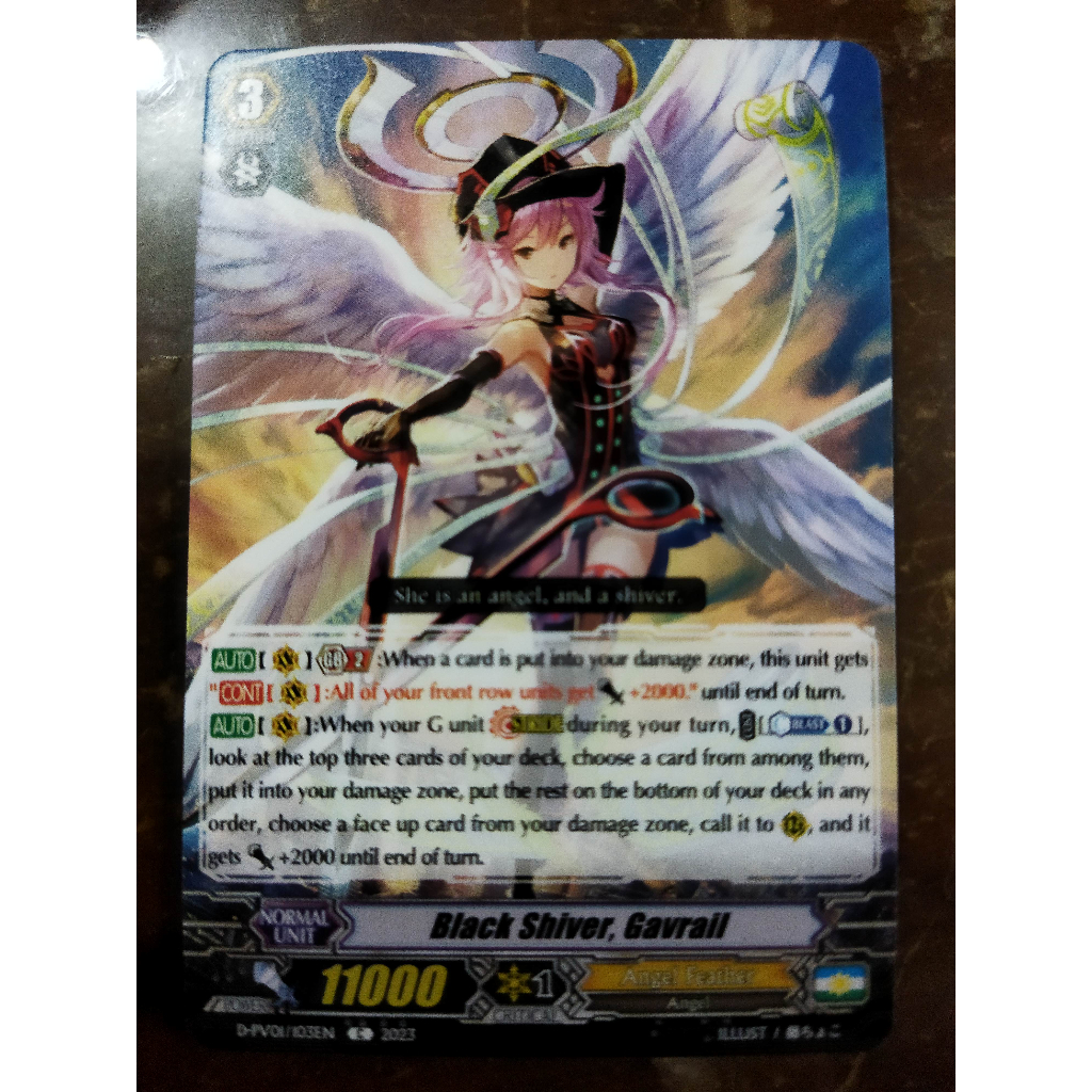 CFV Black Shiver Gavrail D-PV01/103EN Cardfight Vanguard History ...