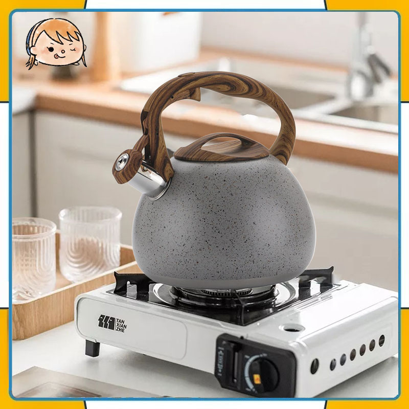 3L Stainless Steel Whistling Tea Kettle Teapot For Boil Water
