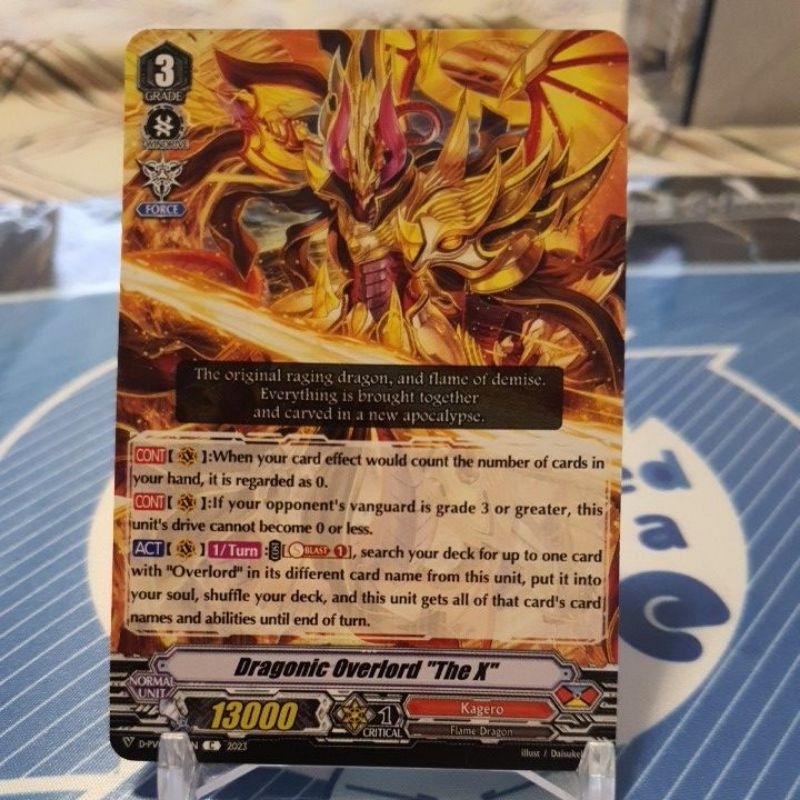 DRAGONIC OVERLORD "THE X" C DPV01 CARDFIGHT VANGUARD ENGLISH Shopee