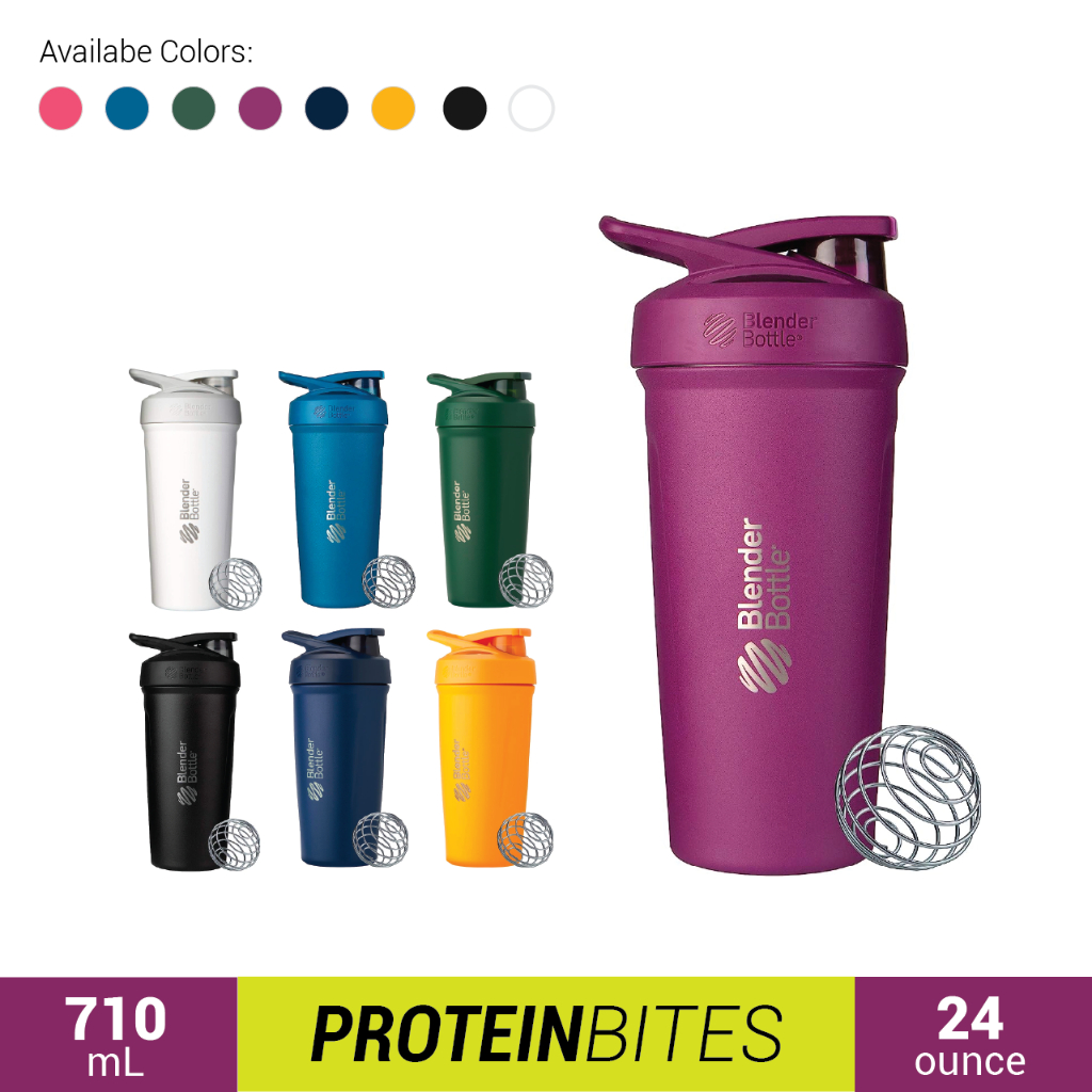 Blender Bottle Strada Insulated Stainless Steel, Shaker Cup with Wire