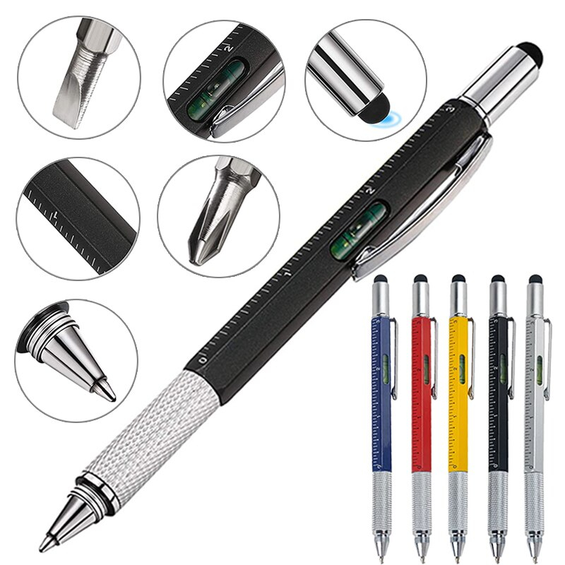 Multifunction Ballpoint Pen with Modern Handheld Tool Measure Technical