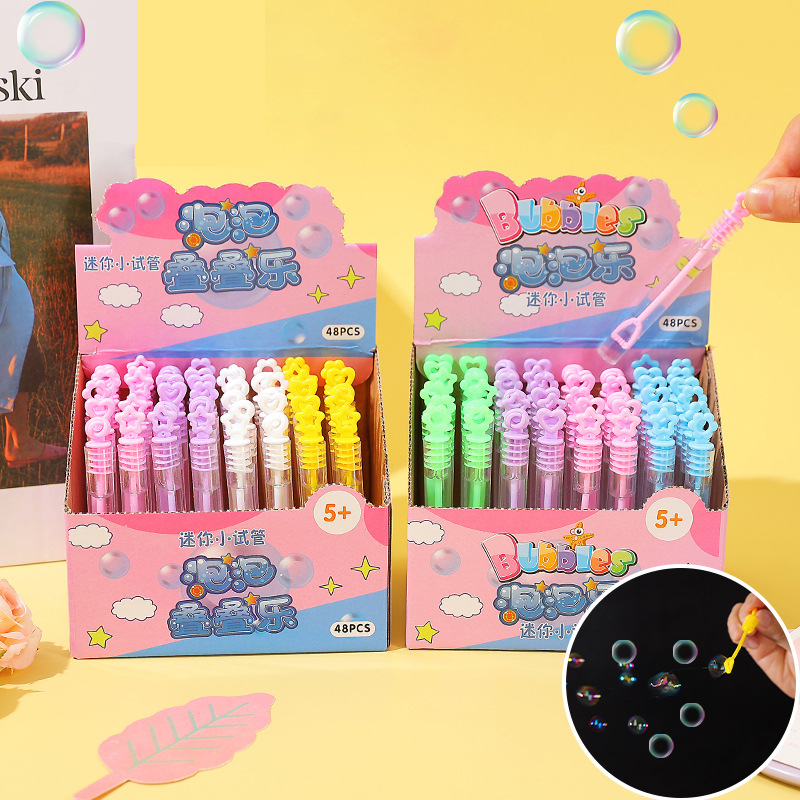 48Pcs Bubble Stick Mini Bubble Wands Stick Portable Kid Toys Bubbles ...