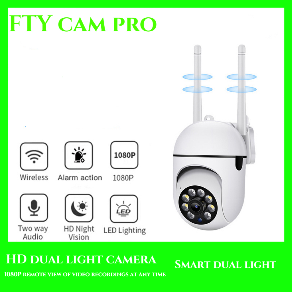 Lucky 1080P Smart CCTV Camera WiFi Connect To Cellphone Night Vision ...