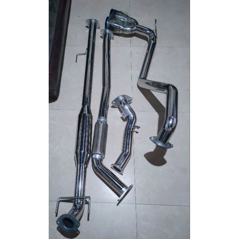 2.5 stainless full exhaust HILUX / FORTUNER / INNOVA (Dual tip / Single
