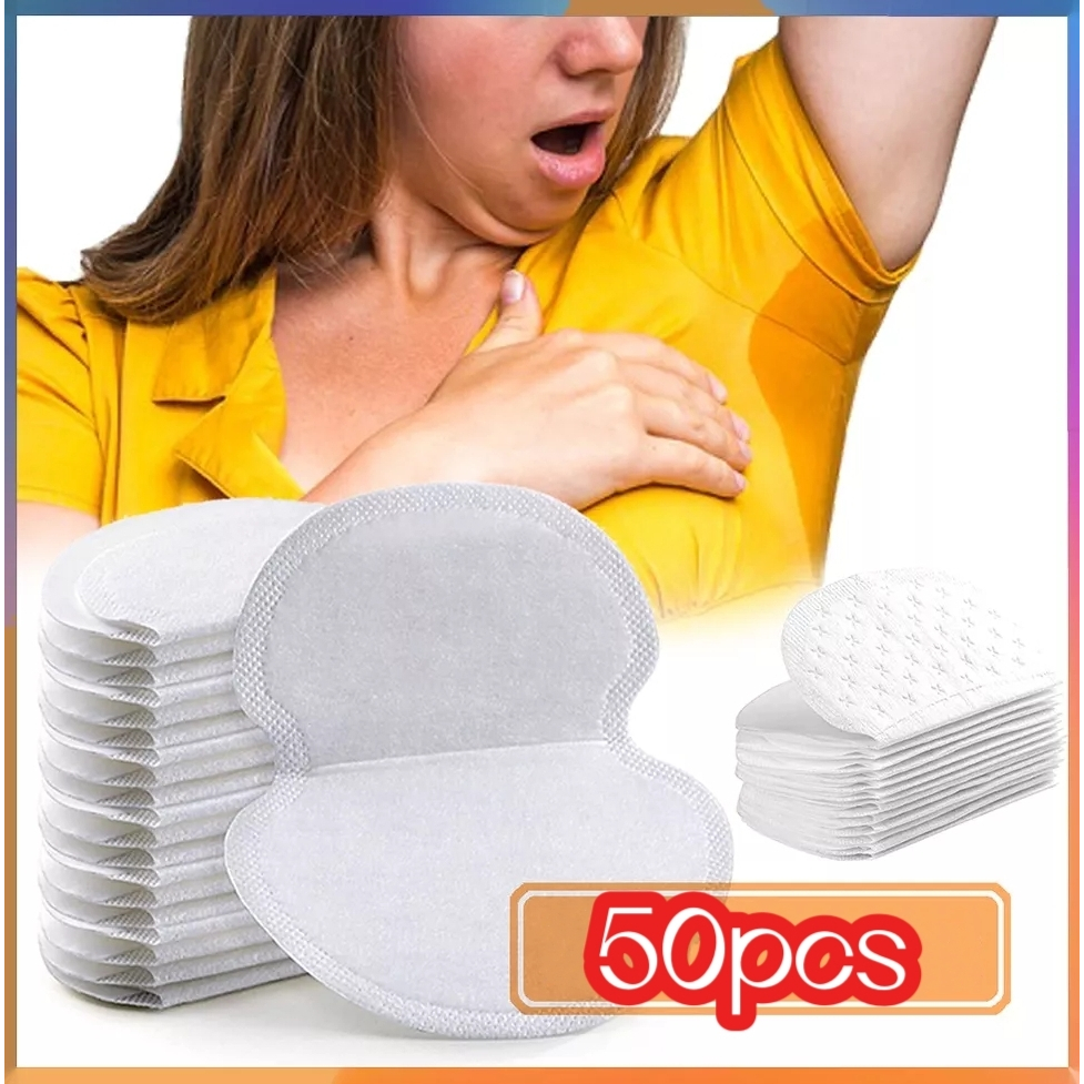 50pc Antiperspirant Underarm Dress Sticker Pads Armpits Sweat Pads Deodorant Patch Men Women 0363