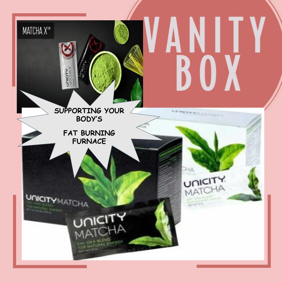 UNICITY MATCHA GREEN TEA, BLACK TEA AND LCARNITINE POWDERED DRINK