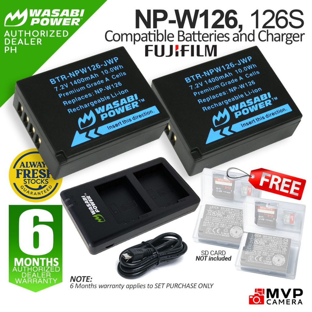 Capuchons De Protection Pour Batteries Fujifilm NP-W126 / NP-W126S - 4 Pièces (2 Verts Pleine, 2 Rouges Vide) - Fabriqués En Allemagne