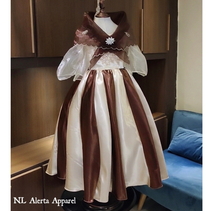 MARIA CLARA GOWN FOR KIDS / BUWAN NG WIKA COSTUME (WITH OR WITHOUT ...