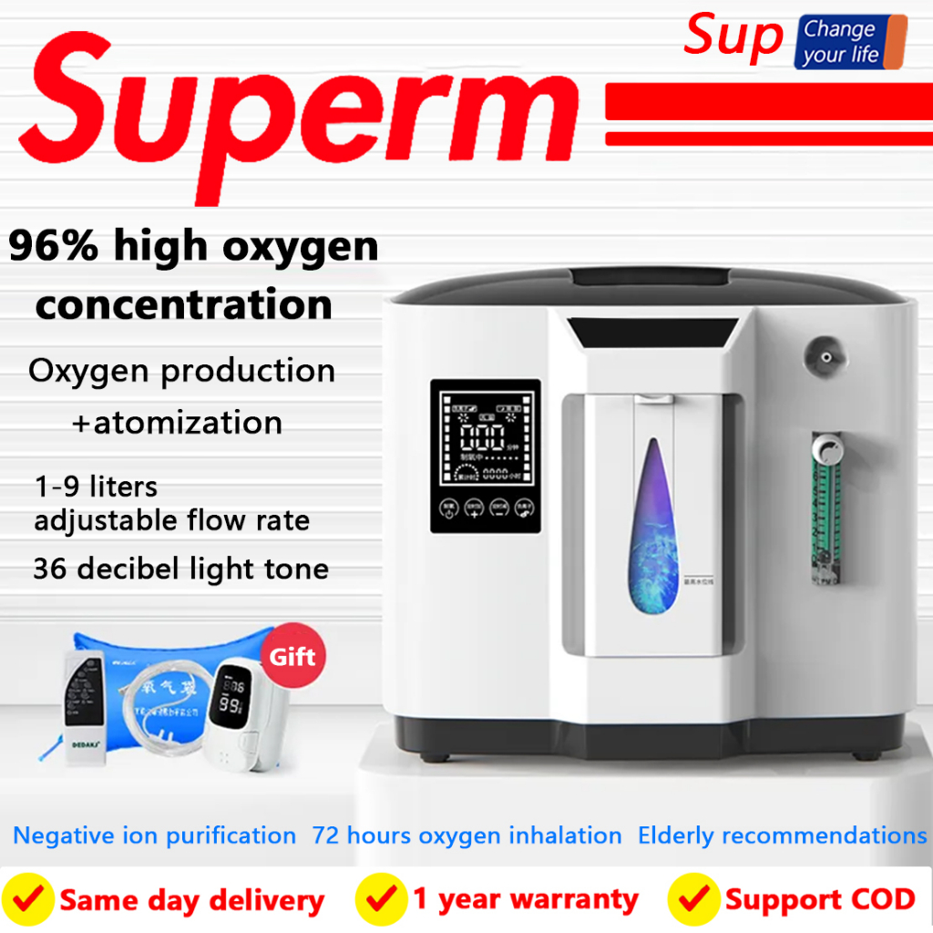 8L Portable Atomized Oxygen Generator Home Use Oxygen Concentrator ...