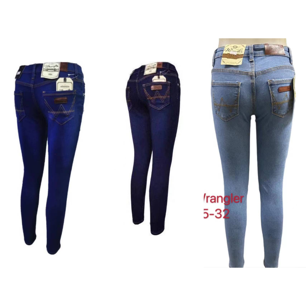 3color Wrangler skinny Jeans Stretchable Denim Pants for Woman Korean ...