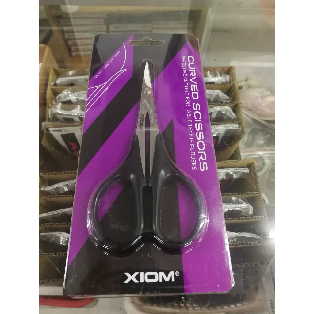 Authentic Xiom Rubber Curved Scissors Table Tennis Pingpong Rubber Scissors Pingpong Accessories