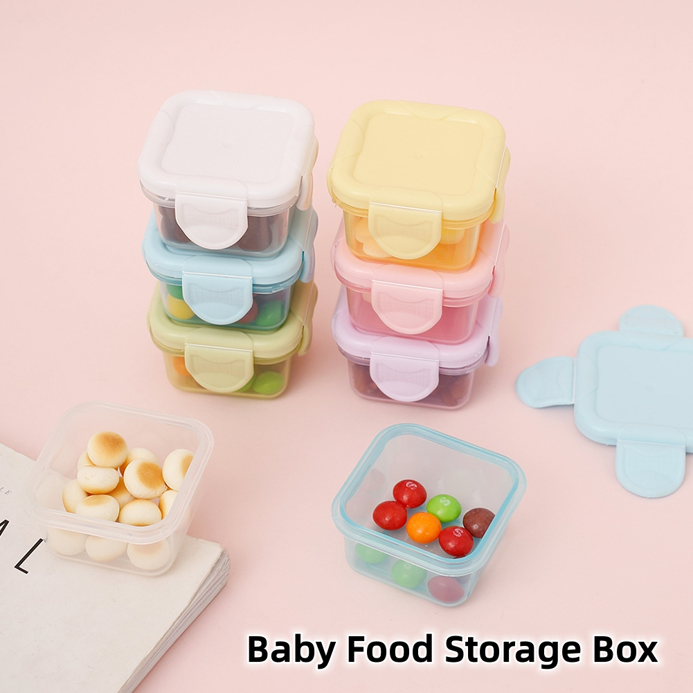 4 Pieces/Set 60ml Baby Food Storage Box Infant Sealed Food Freezer