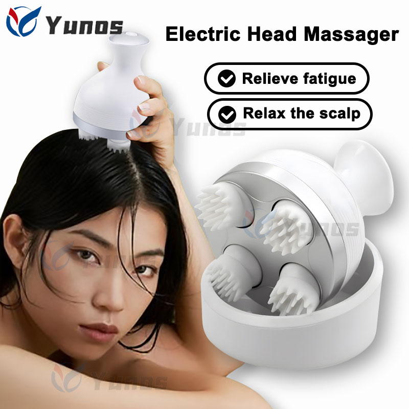 Yunos Electric Head Massager Portable Kneading Hair Scalp Massager Mini ...