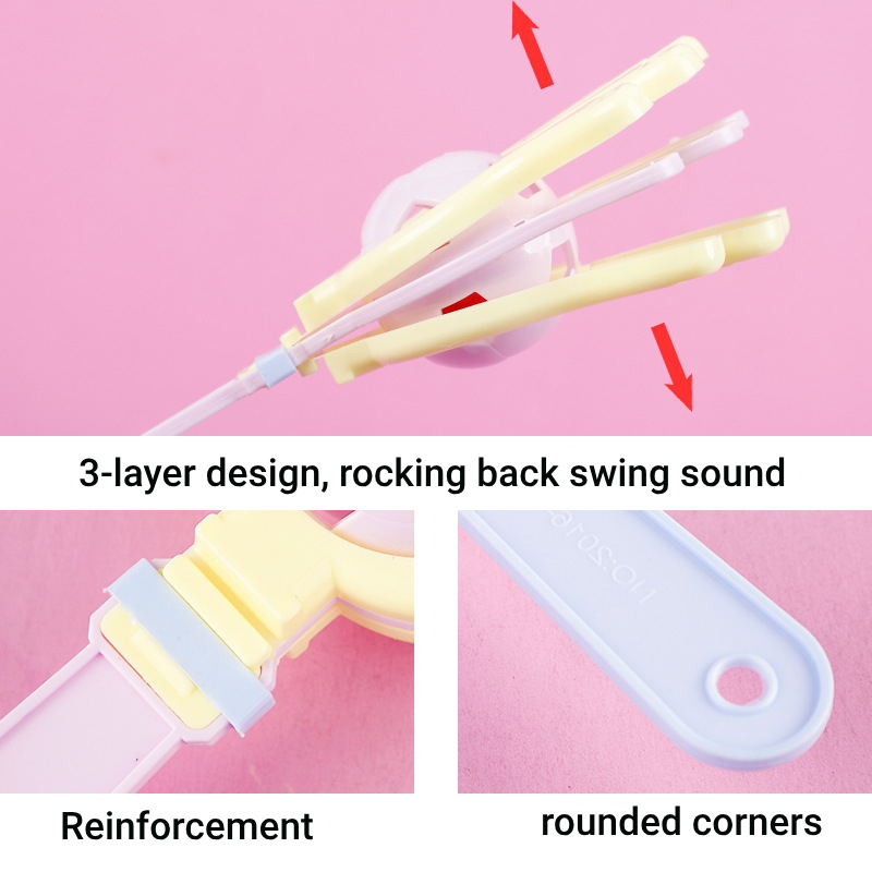 Toddler Toys Palm Clapper Rattle Toys for Kids Shaker Rhythm Instrument ...