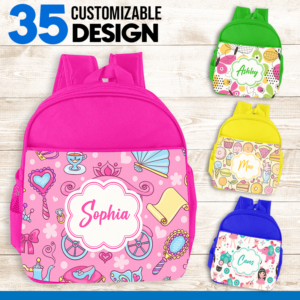 Personalized Kiddie Girly Backpack Changeable Name Gift Ideas Kiddie ...