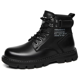Martin Boots Men's High-top British Style Boots Tooling Boots Autumn Motorcycle Leather Boots Rider Boots Winter Men's Shoes