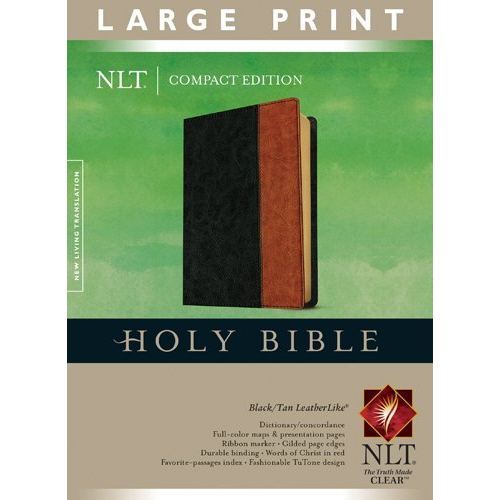NLT Bible Large Print Compact Edition Leatherlike Shopee Philippines