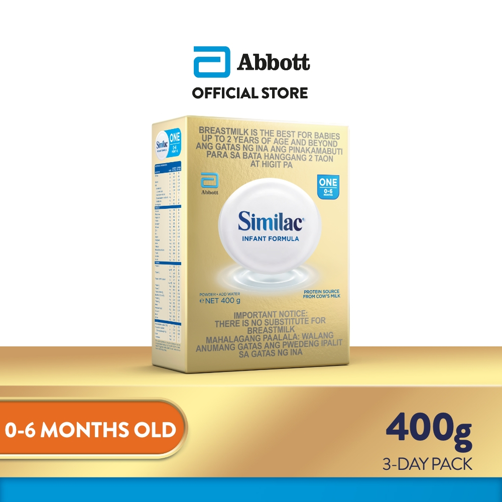 Similac 400g Infant Formula for 0-6 Months Milk Powder | Shopee Philippines