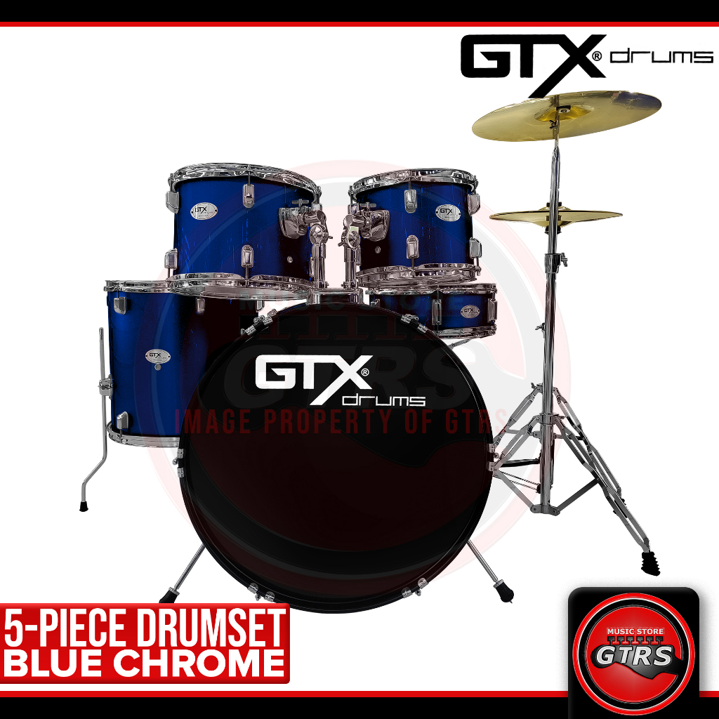 GTX Drum Set 5 Piece Drums with free Drum Throne and Drumsticks Shopee Philippines