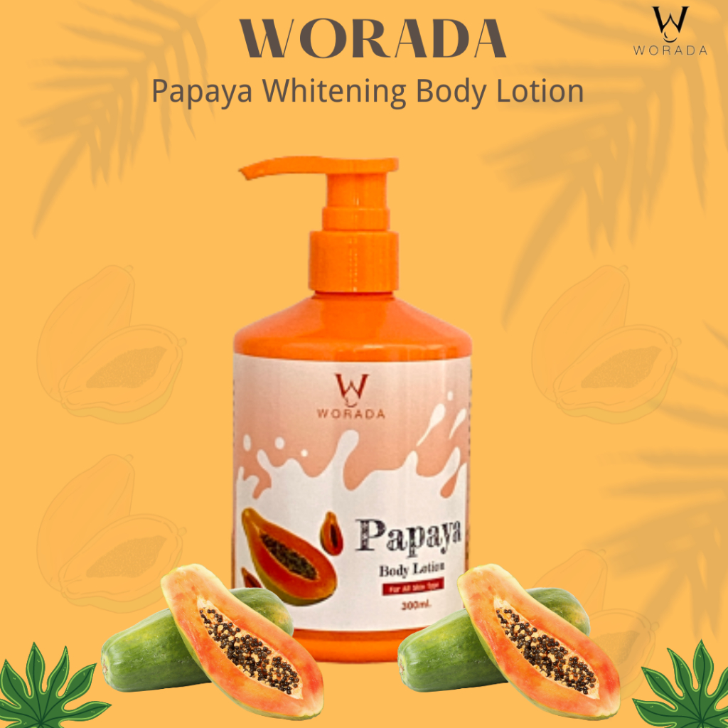 DW Papaya Lotion W/ Gluta Acid And Papaya Extract 300ml and DW Milk