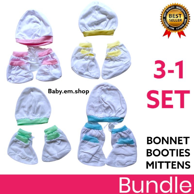Baby boy mittens and booties sale