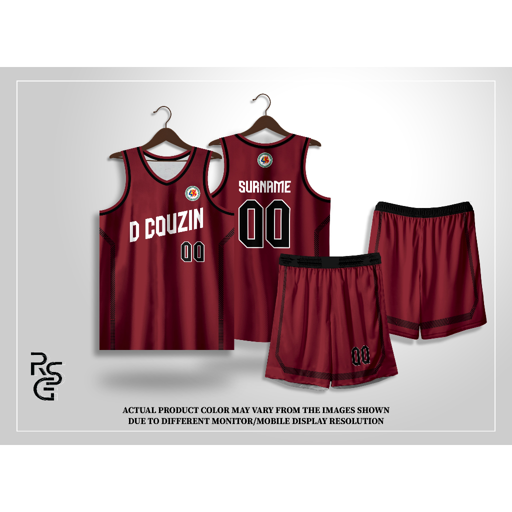 2023 Customized Jersey Full Sublimation Dcouzin Maroon | Shopee Philippines