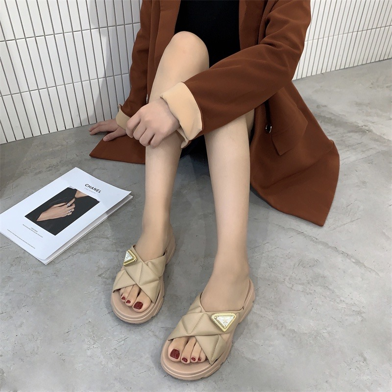 Summer Korean Cross Strap Platform Sandals For Women Shopee Philippines