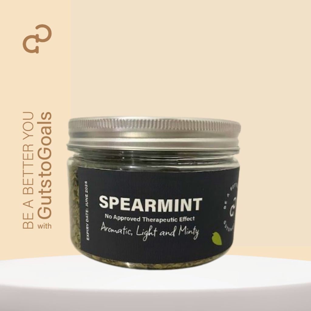 Pure Spearmint Tea Leaves 20g jar cannister Natural caffeinefree