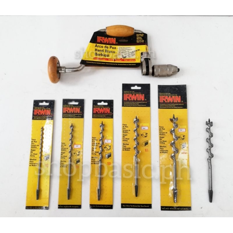 Original IRWIN Bit Brace & Auger Bit for Wood Drilling Shopee Philippines