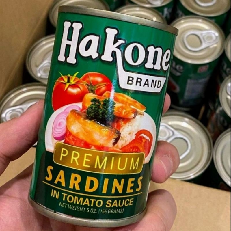 ♥️ HAKONE Premium Sardines 155g easy open (spicy & not spicy) Shopee