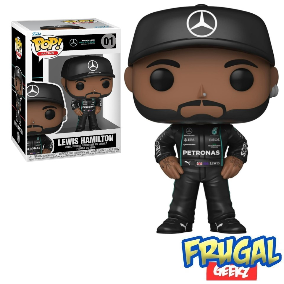 Figurine Funko Pop Rides : Lewis Hamilton – Mercedes AMG 308 #3 – Édition 2023