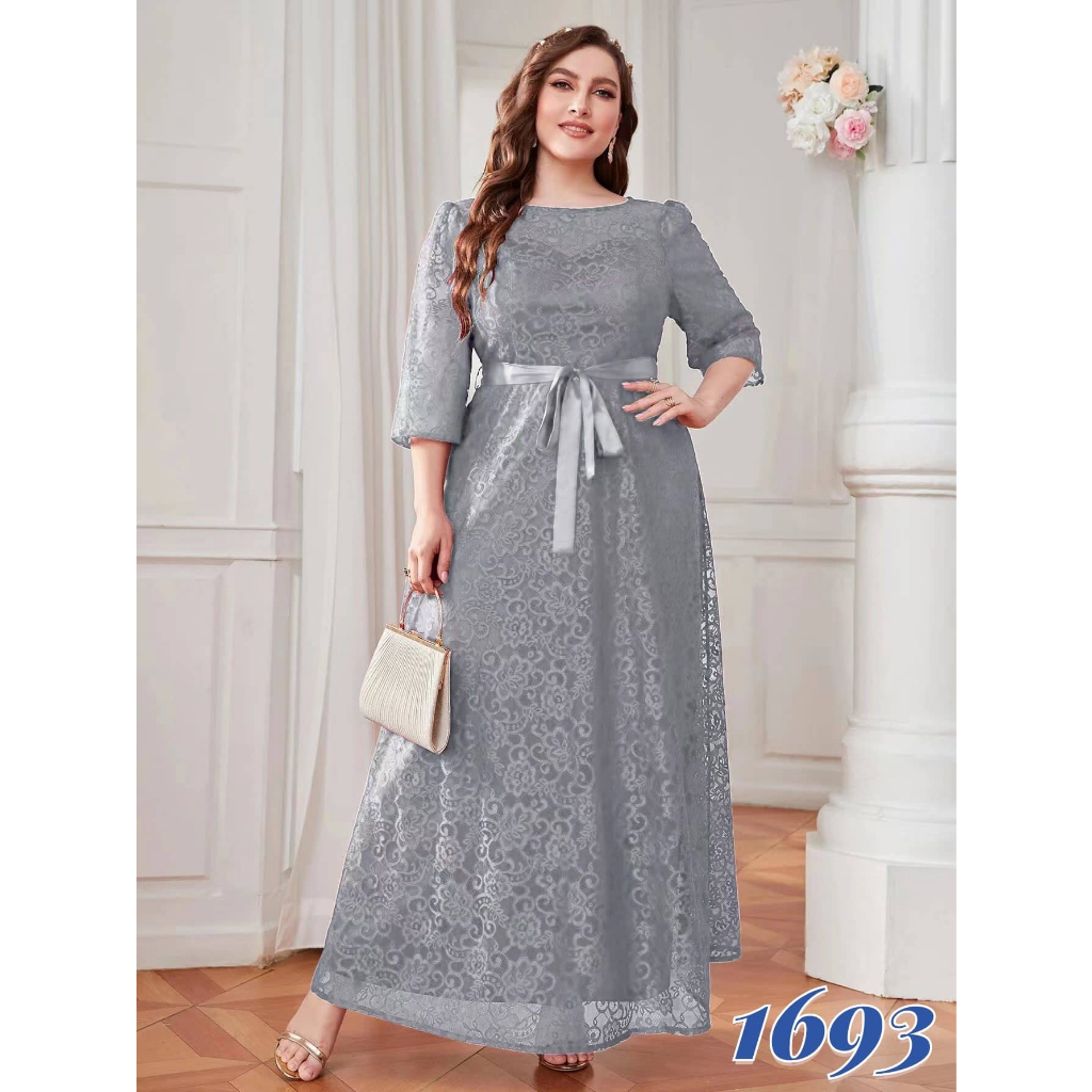 chinese dress ladies CM-DS226177 Women Elegant Seoul Style Square Neck Puff Sleeve Lace Ove   Carry Me PH