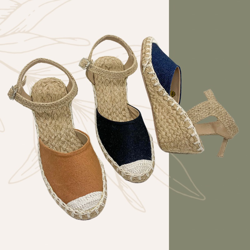 REINA abaca wedge sandals Liliw made sandals for women Shopee Philippines