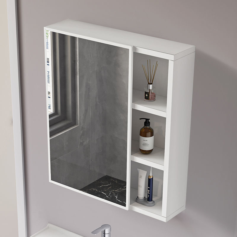Bathroom Wall Mounted Mirror Cabinet Storage Shelves Shelf with Door ...