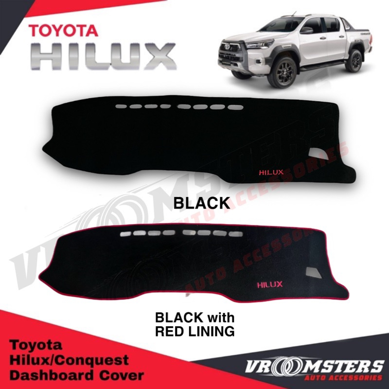 Toyota Hilux G, E, Revo, Conquest and GRS 20162024 Dashboard Cover 