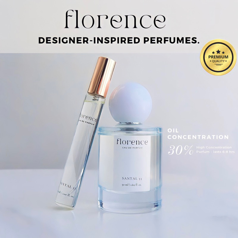 [ women ] 50ml&10ml Long Lasting Florence Perfumes High Oil Concentrated Fragrances Parfum