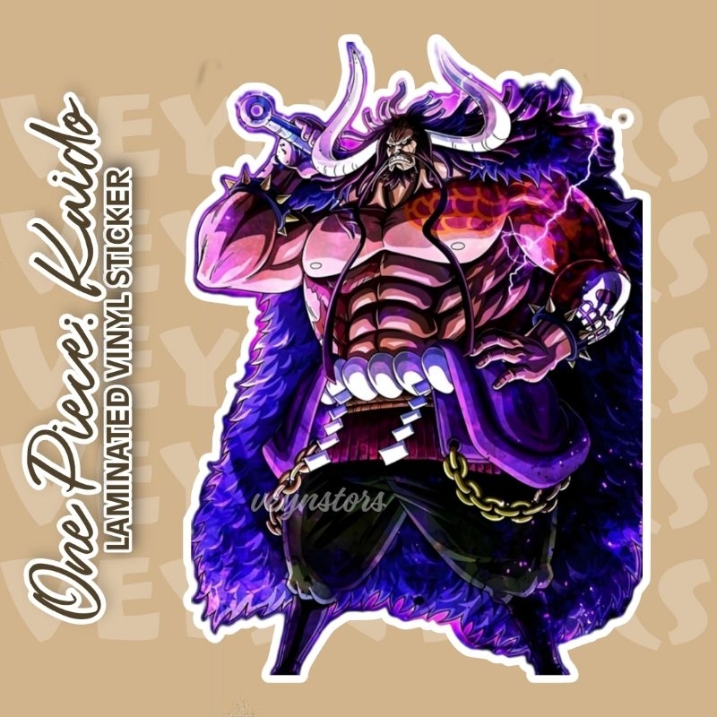 ONE PIECE KAIDO LAMINATED VINYL STICKER | Shopee Philippines