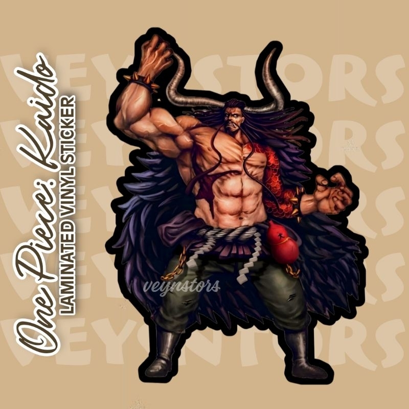 ONE PIECE KAIDO LAMINATED VINYL STICKER | Shopee Philippines