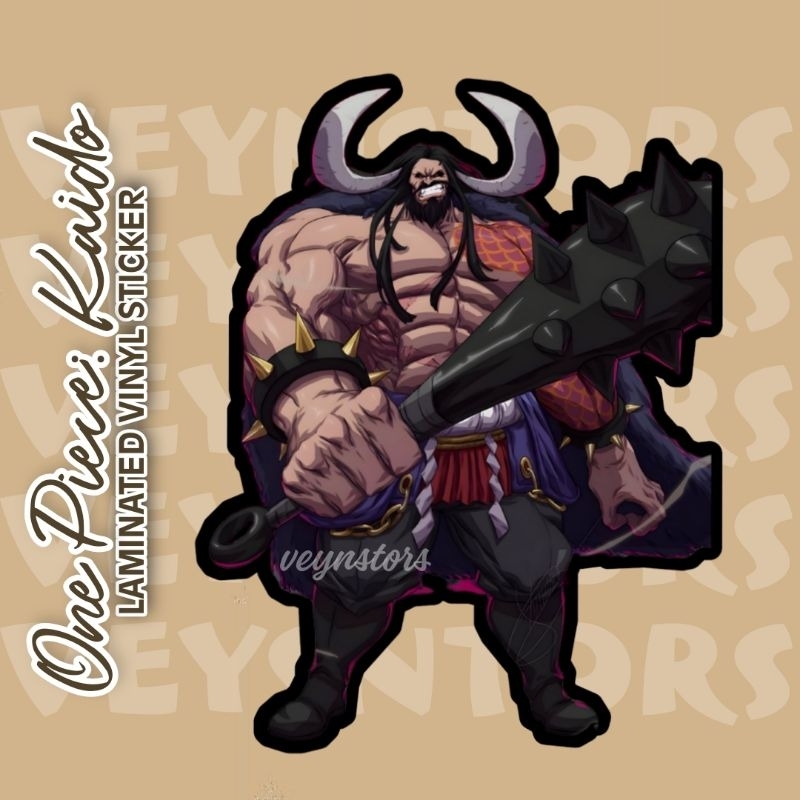 ONE PIECE KAIDO LAMINATED VINYL STICKER | Shopee Philippines
