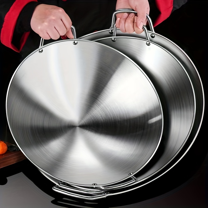 Thickened Stainless Steel Wok For Gas Stovetop And Induction Cooker