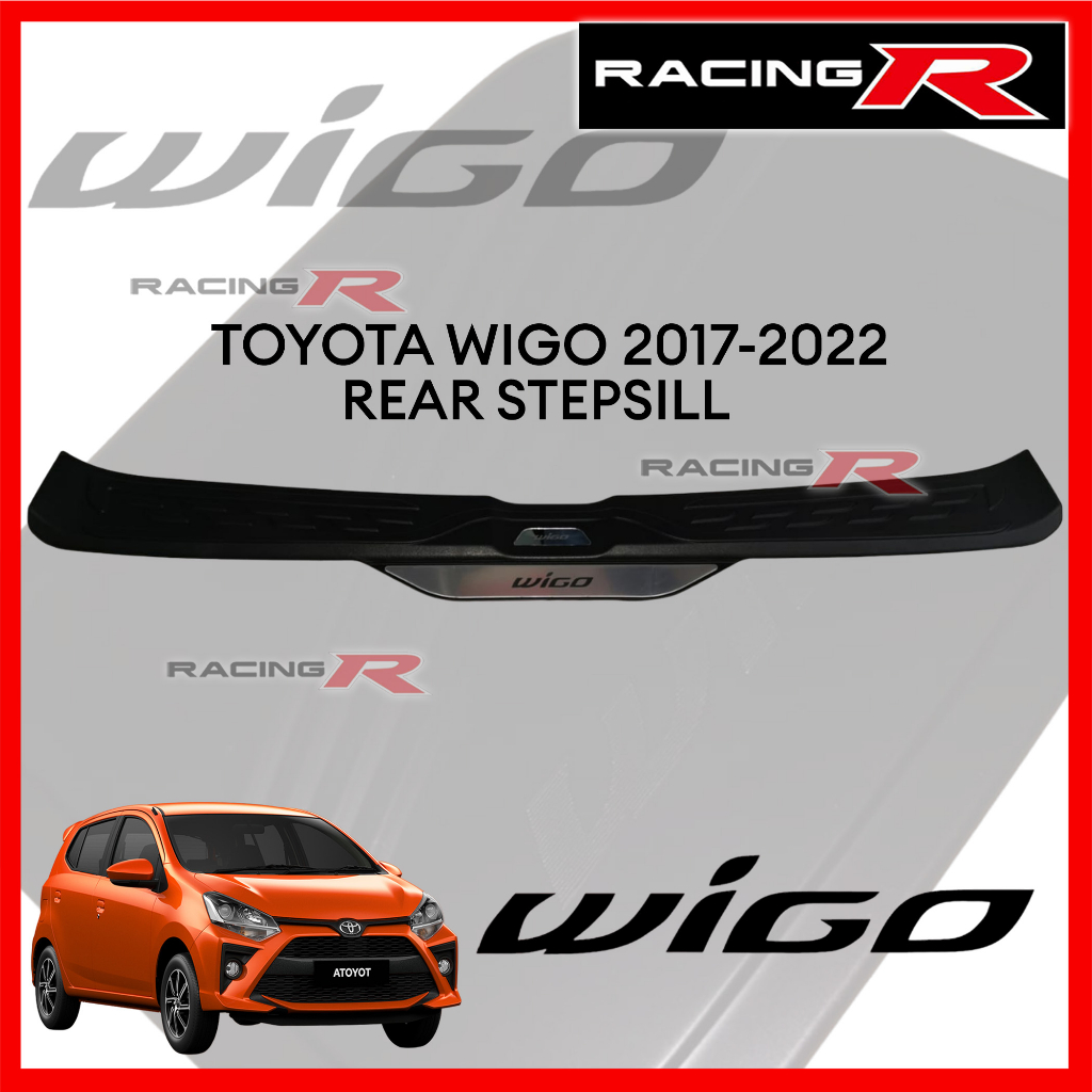 Toyota Wigo To Oem Rear Stepsill Black Chrome Bumper Guard