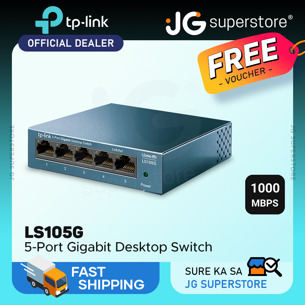TPLink LS105G 5Port 10/100/1000Mbps Gigabit Desktop Switch Auto