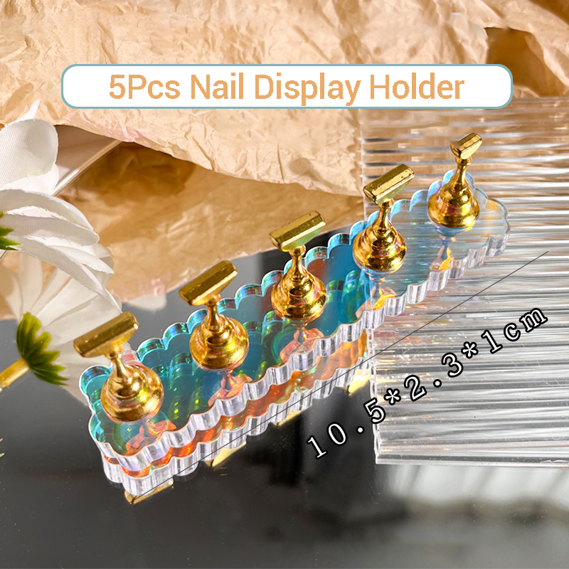Acrylic Nail Holder Nail Display Holder Nail Painting Practice Stand