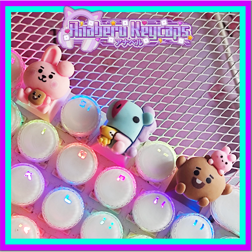 BT21 BTS keycaps Kpop keycaps version 1 matte (glossy available ...