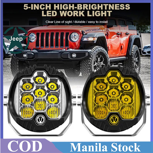 MOFOX 3 Side Laser Gun LED Light Waterproof Mini Driving Light Fog