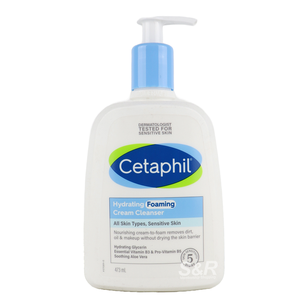 Cetaphil Hydrating Foaming Cream Cleanser 473mL | Shopee Philippines