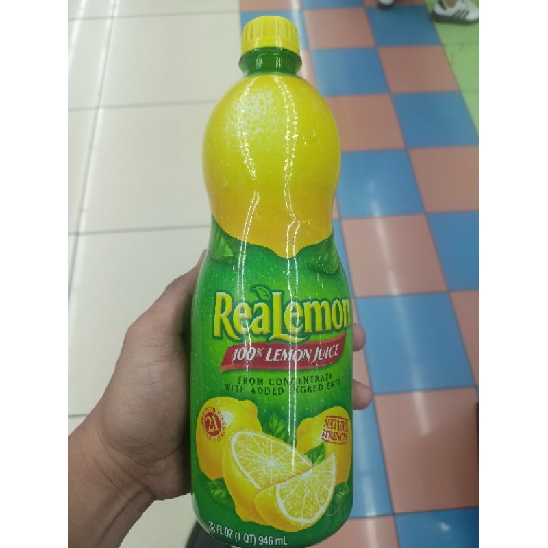 Realemon 100 Real Lemon Juice 946ml Shopee Philippines