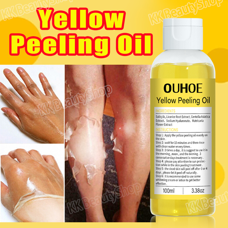Huile Peeling Jaune Pour Le Visage Et Le Corps - 100 Ml - Renouvellement Cellulaire - Neuf