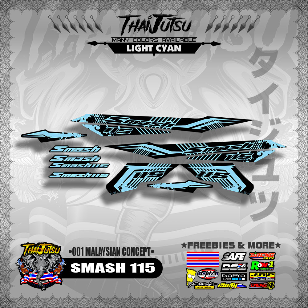 SUZUKI SMASH 115 DECALS ( 001 MALAYSIAN CONCEPT )【ThaijutsuStickers ...