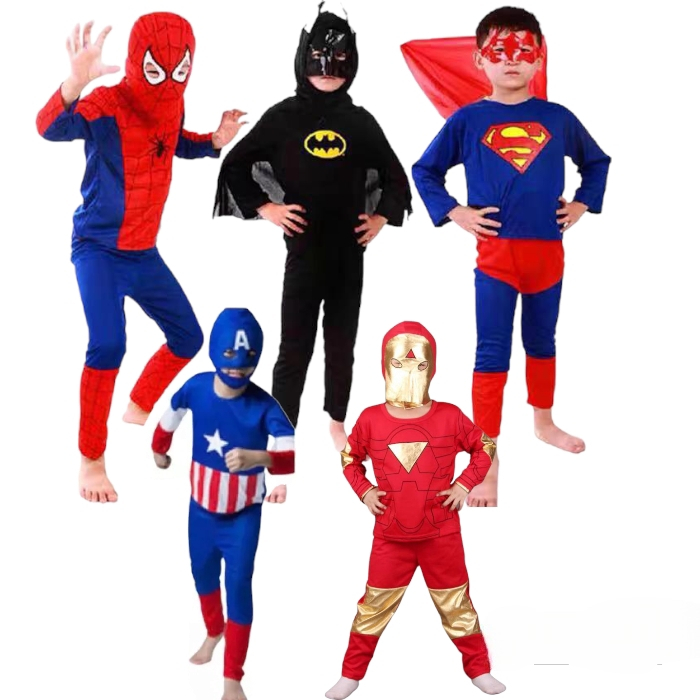 Best store Super hero Costume Cosplay For Kids Shopee Philippines